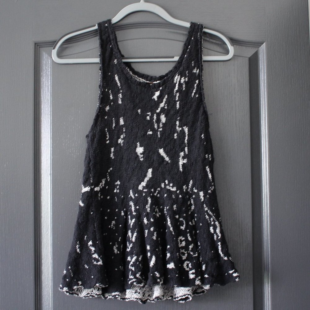 Free People | Side by Side Flared Knit Tank Top